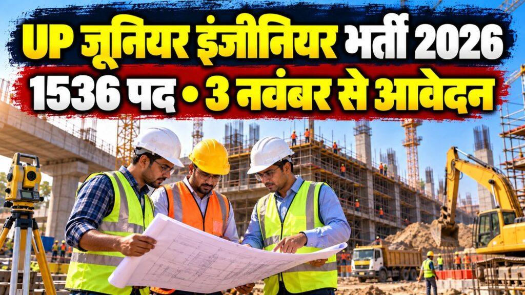 यूपीएसएसएससी जूनियर इंजीनियर भर्ती 2026