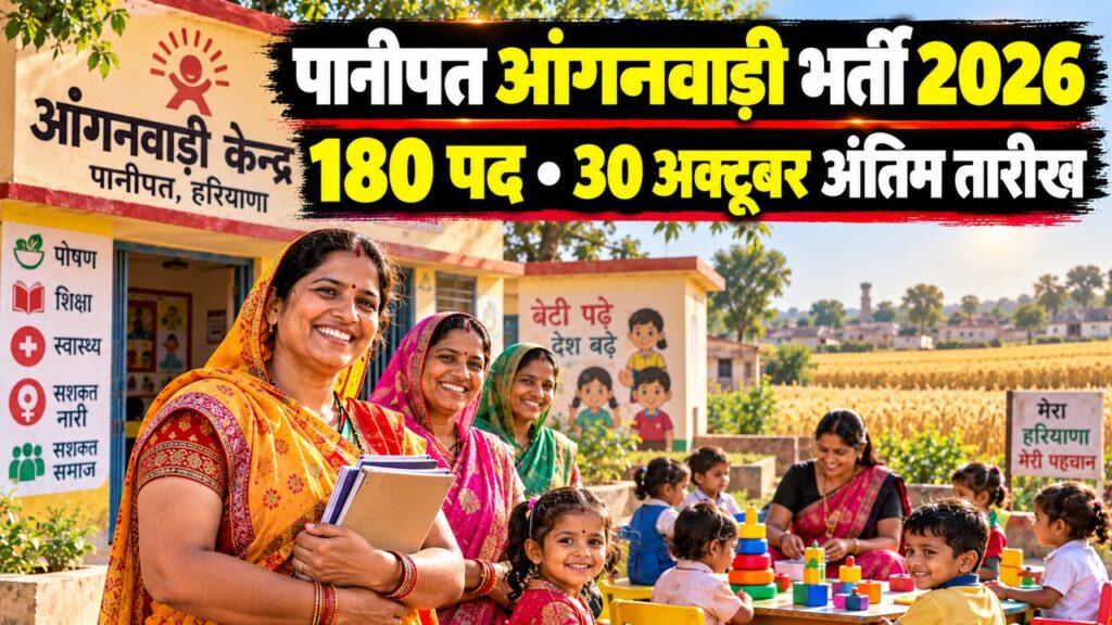 पानीपत आंगनवाड़ी भर्ती 2026