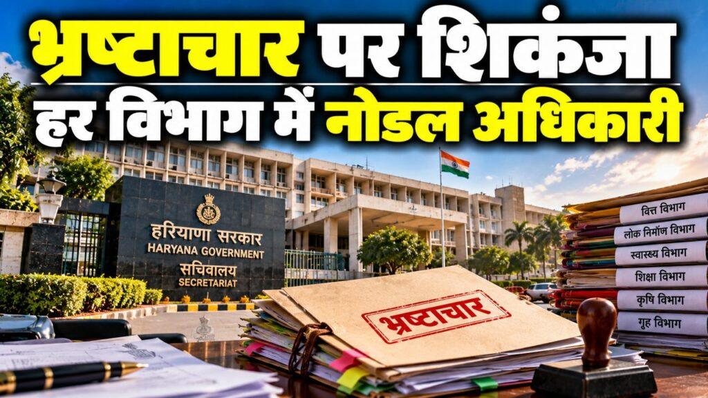 भ्रष्टाचार पर शिकंजा — नोडल अधिकारी