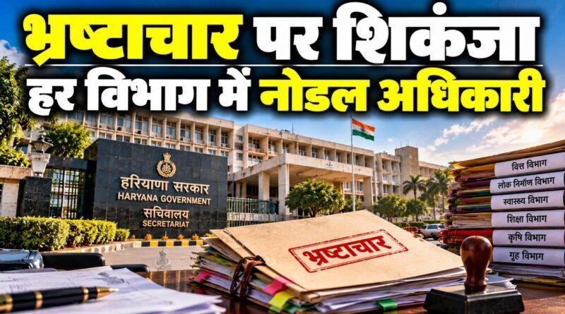 भ्रष्टाचार पर शिकंजा — नोडल अधिकारी