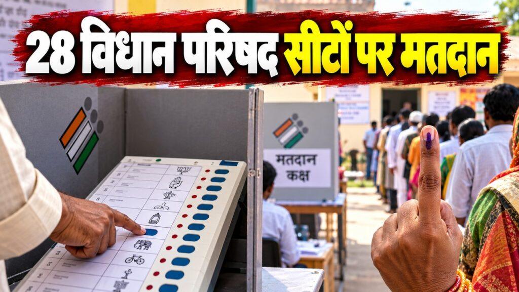 4 राज्यों की 28 विधान परिषद सीटों पर मतदान