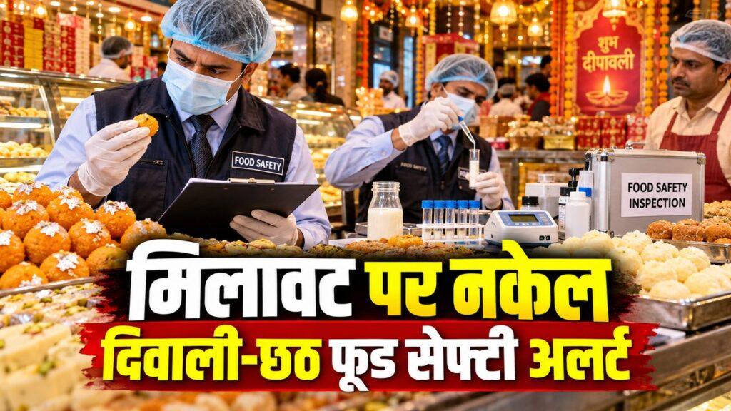 दिवाली-छठ पर मिलावटी मिठाइयों पर नकेल