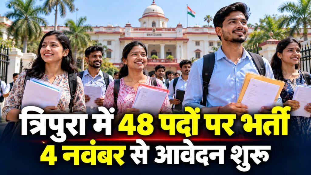 त्रिपुरा उद्योग वाणिज्य विभाग भर्ती 48 पद