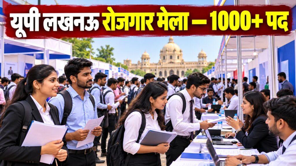 यूपी लखनऊ रोजगार मेला 1000 से अधिक पद