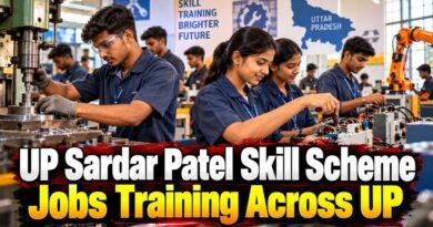 Uttar Pradesh Sardar Patel skill training employment scheme Lucknow
