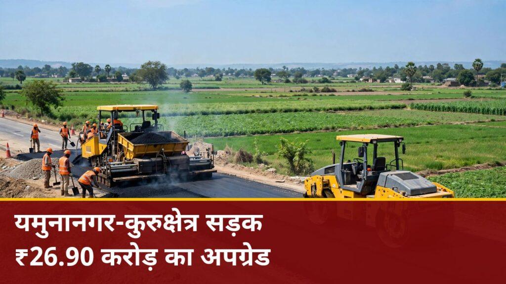 यमुनानगर-कुरुक्षेत्र सड़क ₹26.90 करोड़ का अपग्रेड