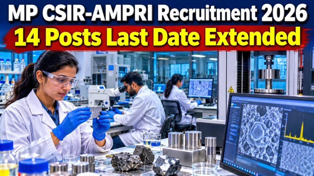 Madhya Pradesh CSIR AMPRI Recruitment 2026 14 Posts