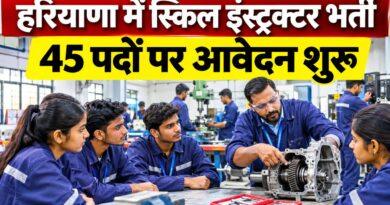 हरियाणा SVSU स्किल इंस्ट्रक्टर भर्ती 2026