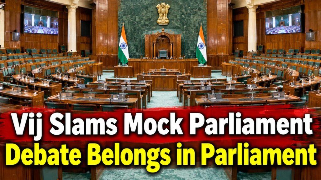 Haryana Minister Anil Vij Mock Parliament