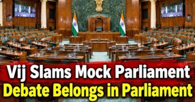 Haryana Minister Anil Vij Mock Parliament